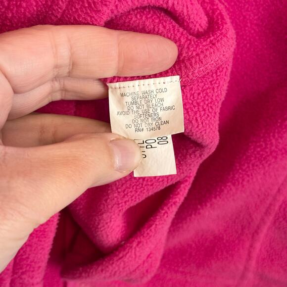 Vineyard Vines Sweater Vest Womens XL Pink Sleeveless Shep Fleece Zip Nautical - Picture 8 of 8